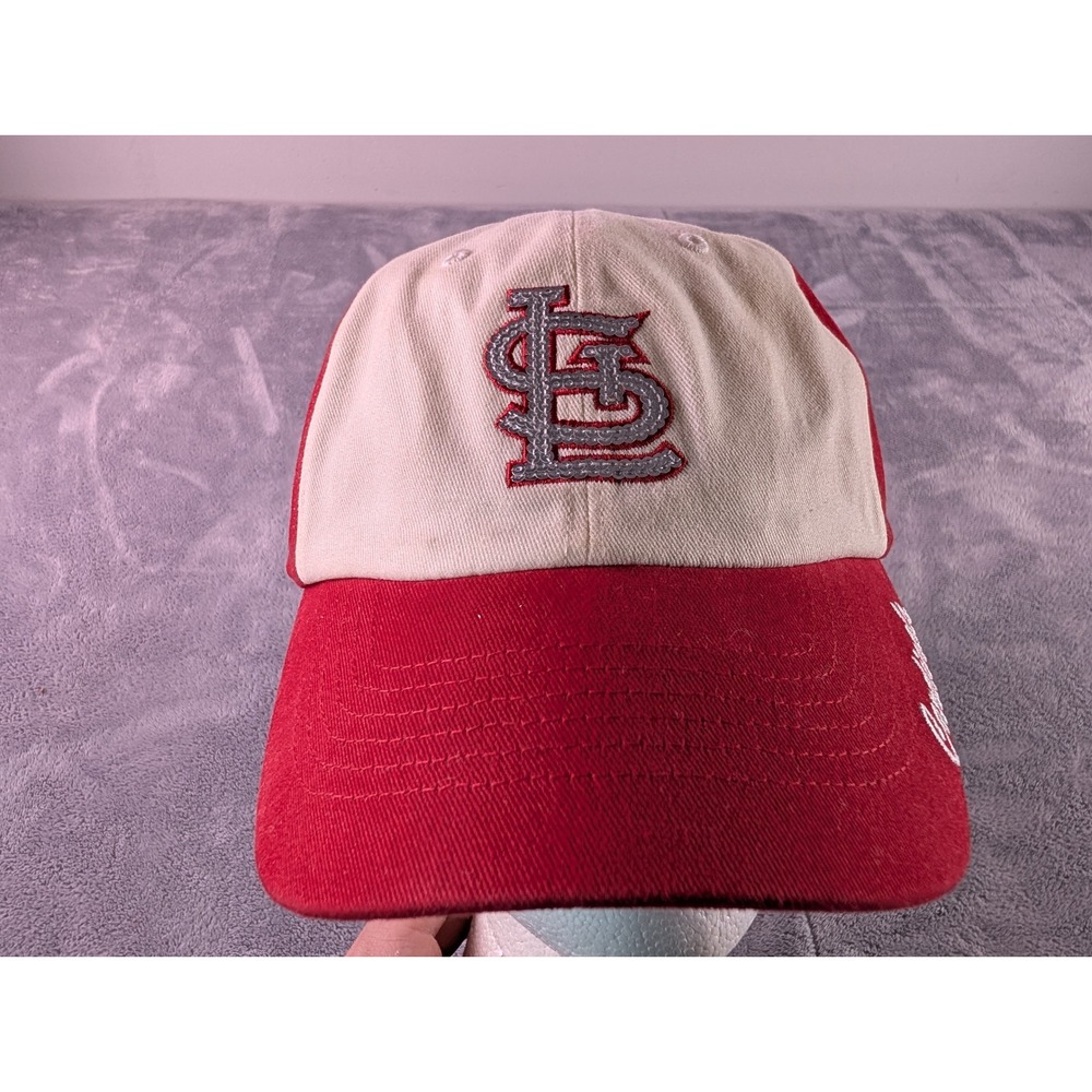 MLB St. Louis Cardinals Womens Baseball Hat Red White Sequin Logo Fan Favorite